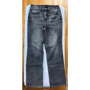 Judy Blue Denim-Grey Rhinestone Babe Straight Jeans Jeans Size 11 or 30